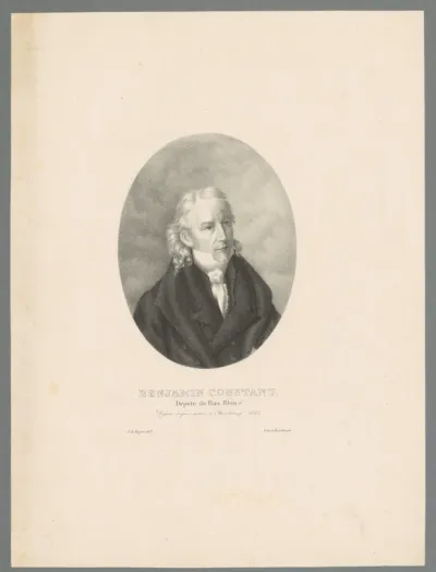 Portret van Benjamin Constant