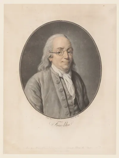 Portret van Benjamin Franklin