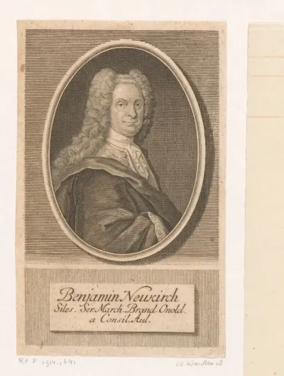 Portret van Benjamin Neukirch