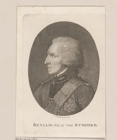 Portret van Benjamin Thompson