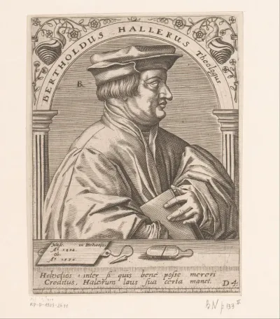 Portret van Berchtold Haller