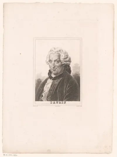 Portret van Bernard-Joseph Saurin