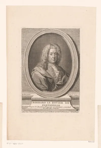 Portret van Bernard le Bovier de Fontenelle