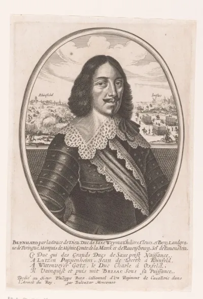 Portret van Bernard van Saksen-Weimar