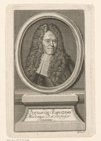 Portret van Bernardino Ramazzini