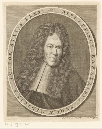 Portret van Bernardo Ramazzini