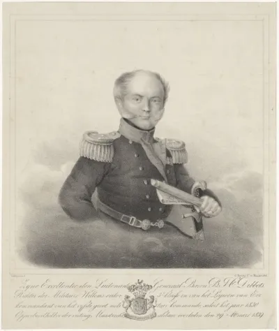 Portret van Bernardus Johannes Cornelis Dibbets