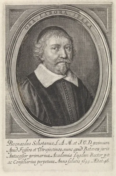 Portret van Bernardus Schotanus
