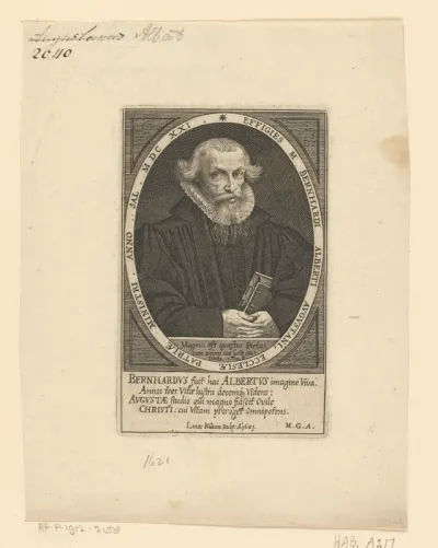 Portret van Bernhard Albrecht