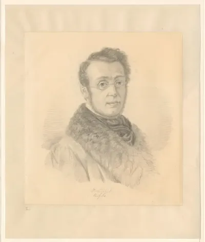 Portret van Bernhard Dietrich August Tietzel