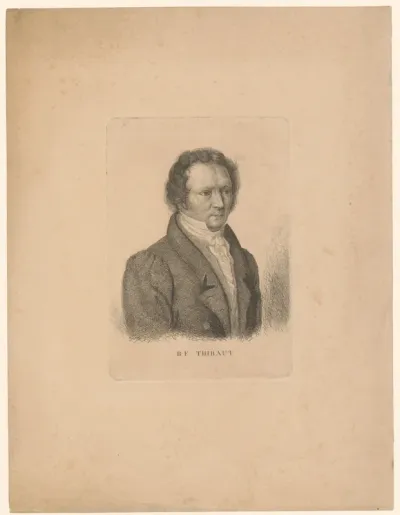 Portret van Bernhard Friedrich Thibaut