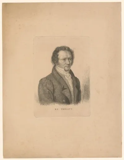 Portret van Bernhard Friedrich Thibaut