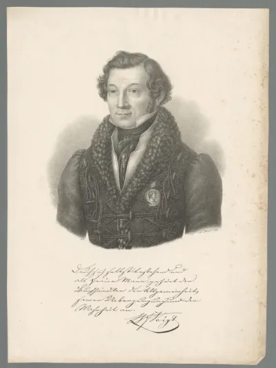 Portret van Bernhard Friedrich Voigt