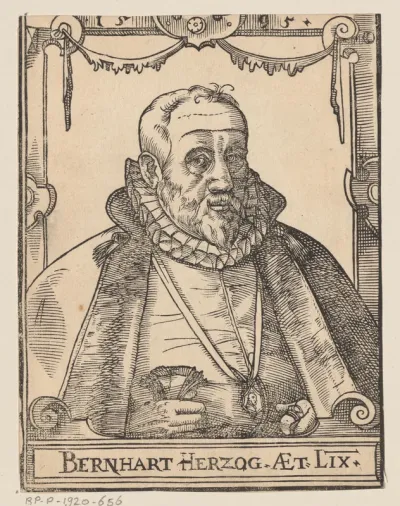 Portret van Bernhard Herzog
