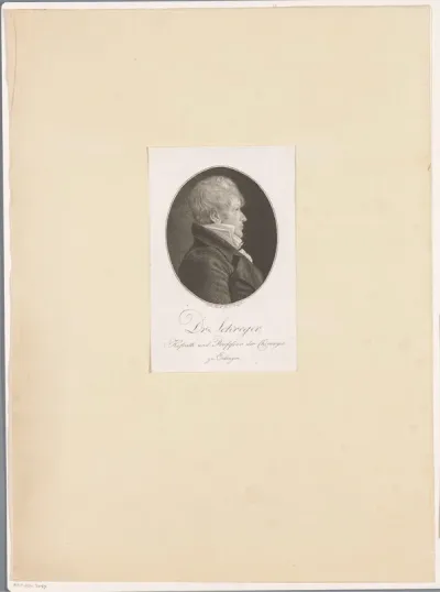 Portret van Bernhard Nathanael Gottlob Schreger