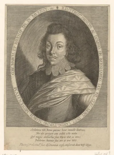 Portret van Bernhard von Sachsen-Weimar