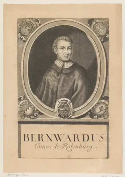 Portret van Bernward, bisschop van Würzburg