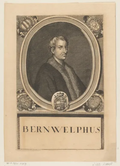 Portret van Berowulf, bisschop van Würzburg