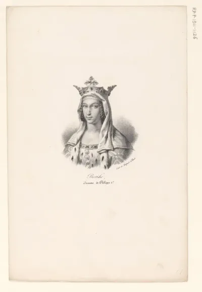 Portret van Bertha van Holland