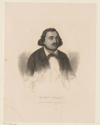 Portret van Berthold Auerbach