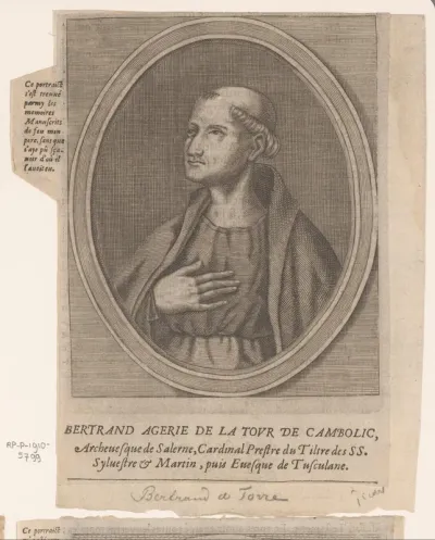 Portret van Bertrand Augier de la Tour