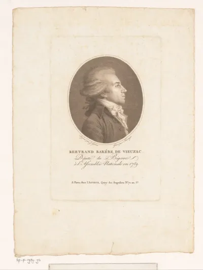 Portret van Bertrand Barère de Vieuzac