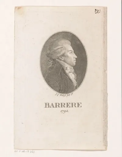 Portret van Bertrand Barère de Vieuzac