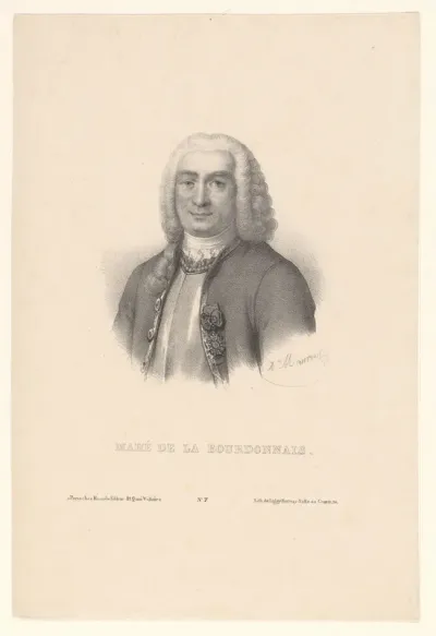 Portret van Bertrand-François Mahé de la Bourdonnais