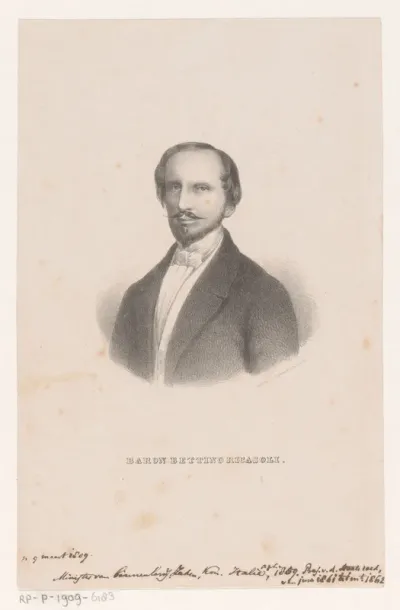 Portret van Bettino Ricasoli