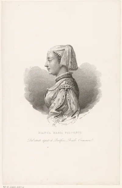 Portret van Bianca Maria Visconti