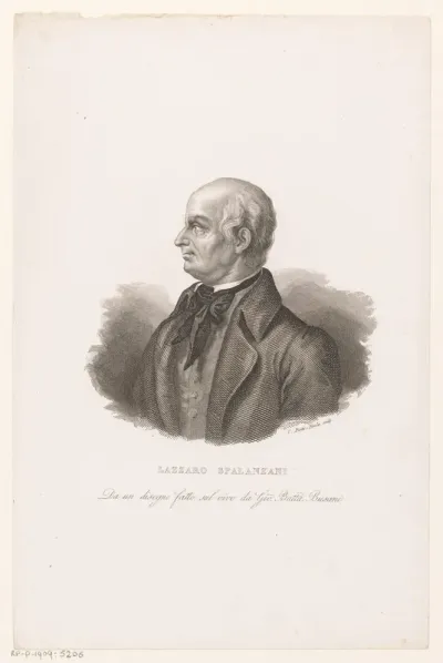 Portret van bioloog Lazzaro Spallanzani