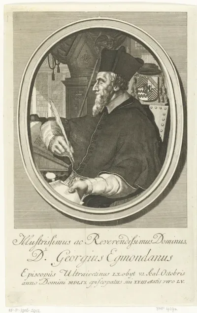 Portret van bisschop George van Egmond van Utrecht