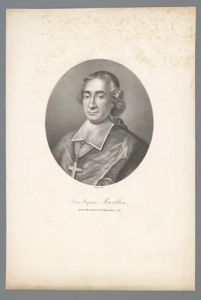 Portret van bisschop Jean-Baptiste Massillon