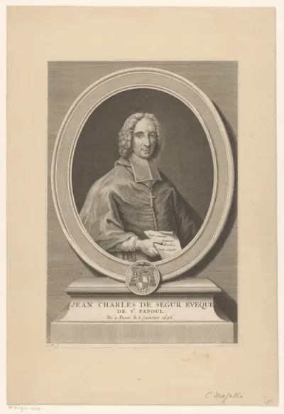 Portret van bisschop Jean-Charles de Ségur