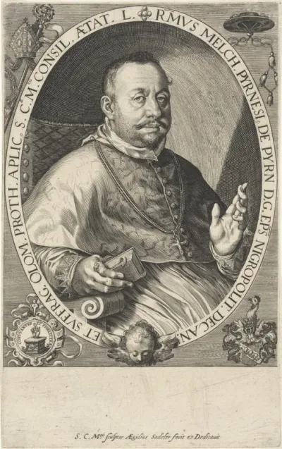 Portret van bisschop Melchior Pyrnesius van Pyrn