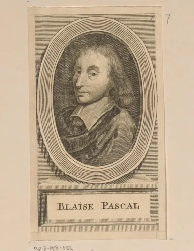 Portret van Blaise Pascal