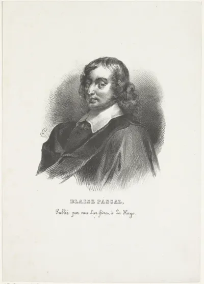 Portret van Blaise Pascal