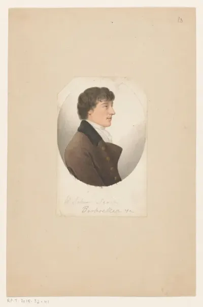 Portret van boekverkoper John Scott