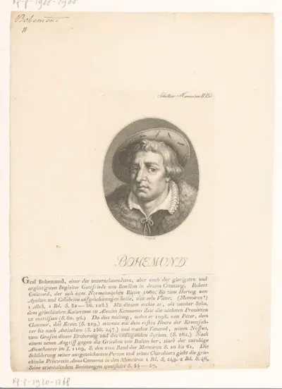 Portret van Bohemund I van Antiochië