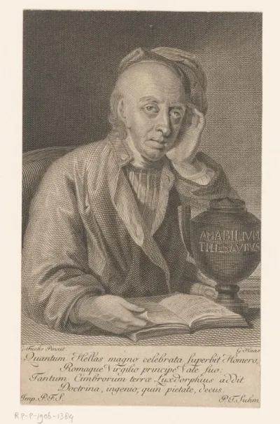 Portret van Bolle Willum Luxdorph