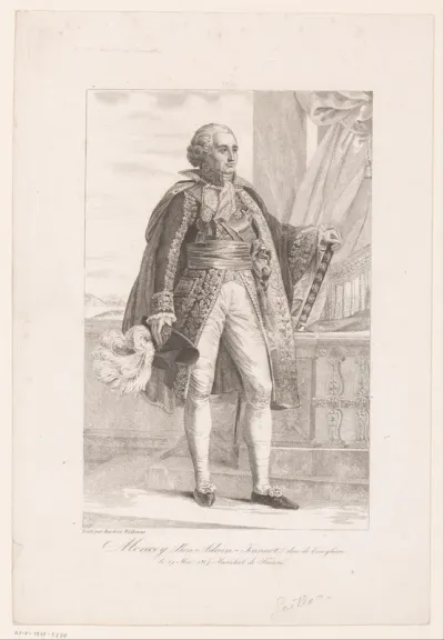 Portret van Bon Adrien Jeannot de Moncey