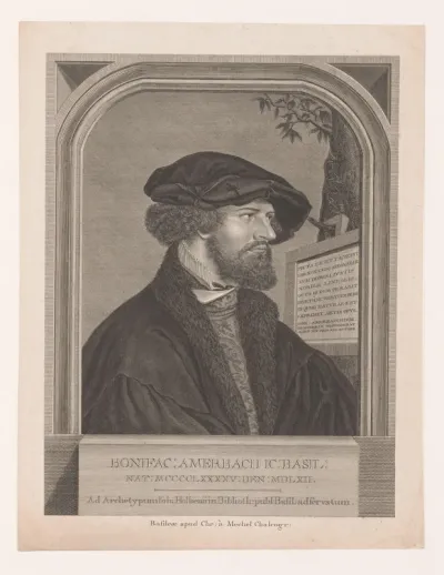 Portret van Bonifacius Amerbach