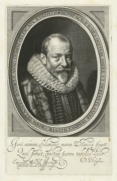Portret van Bonifacius de Jonge op 52-jarige leeftijd
