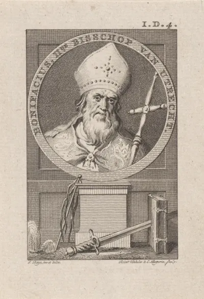 Portret van Bonifatius, tweede bisschop van Utrecht