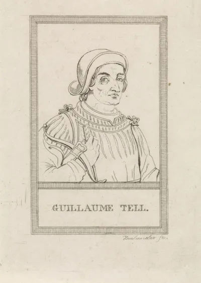 Portret van boogschutter Willem Tell