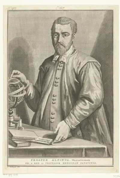 Portret van botanicus Prosper Alpinus
