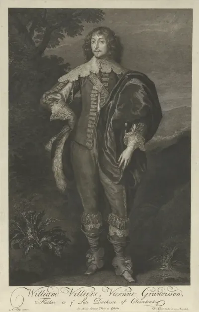 Portret van burggraaf Grandison William Villiers van Limerick