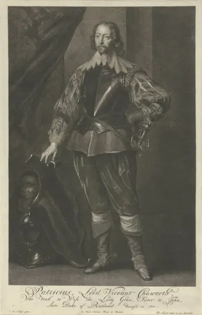 Portret van burggraaf Patrick Chaworth van Armagh