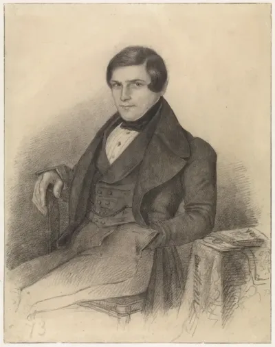 Portret van Busken Huet (?)