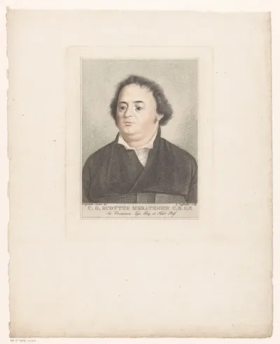 Portret van C.G. Scottus Meratensis